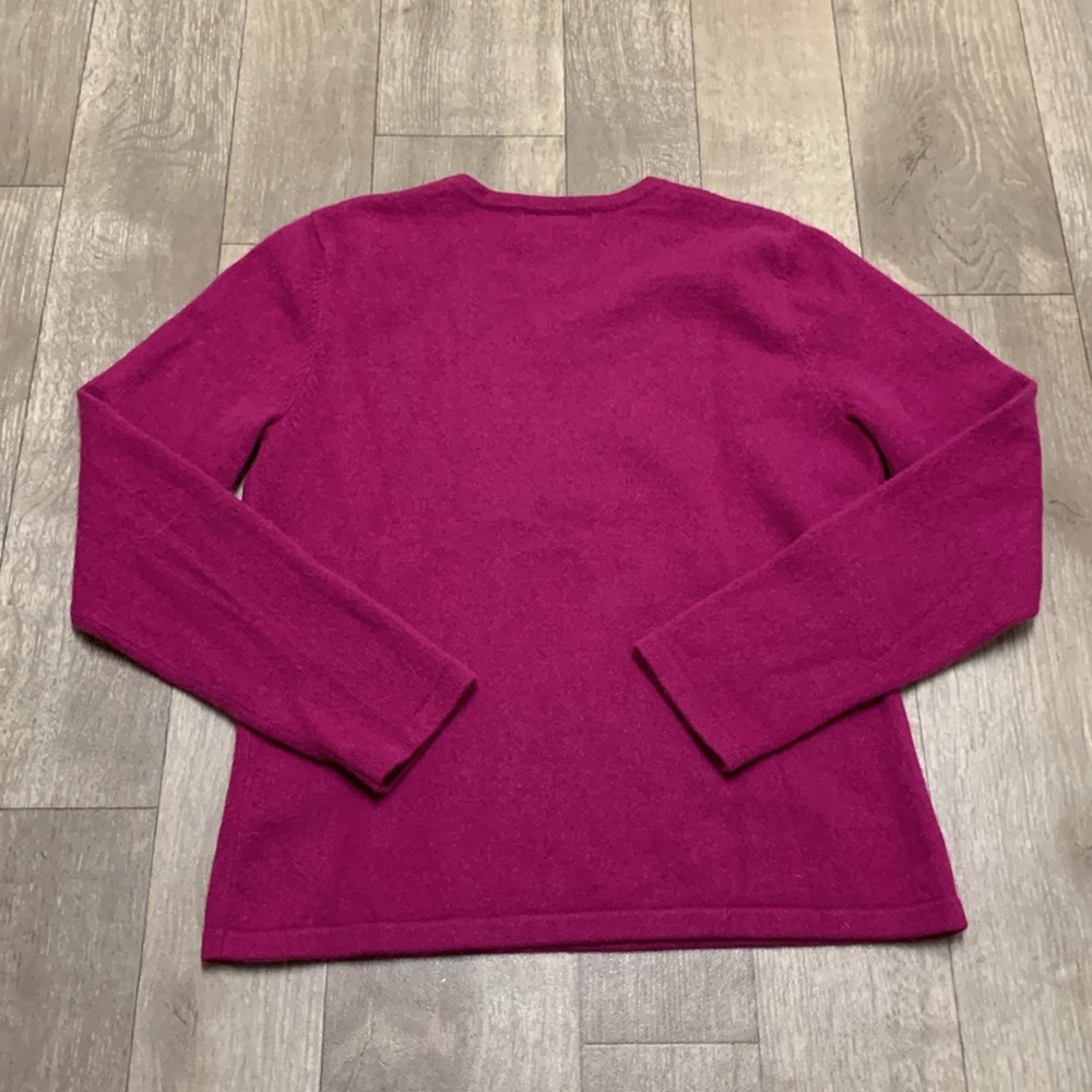 Lands' End Women's Crew Neck Sweater - Pink - Picture 2 of 7